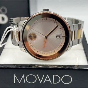 Movado Bold Verso IP Watch with Silver-Tone Dia